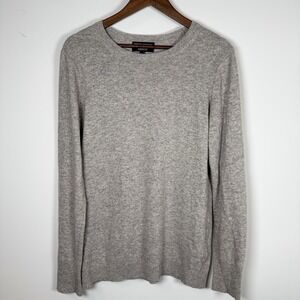 Womens Banana Republic Filpucci Merino Wool Cashmere Sweater Size Large Gray